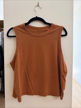 lululemon athletica Rust-Orange Sleeveless Tank